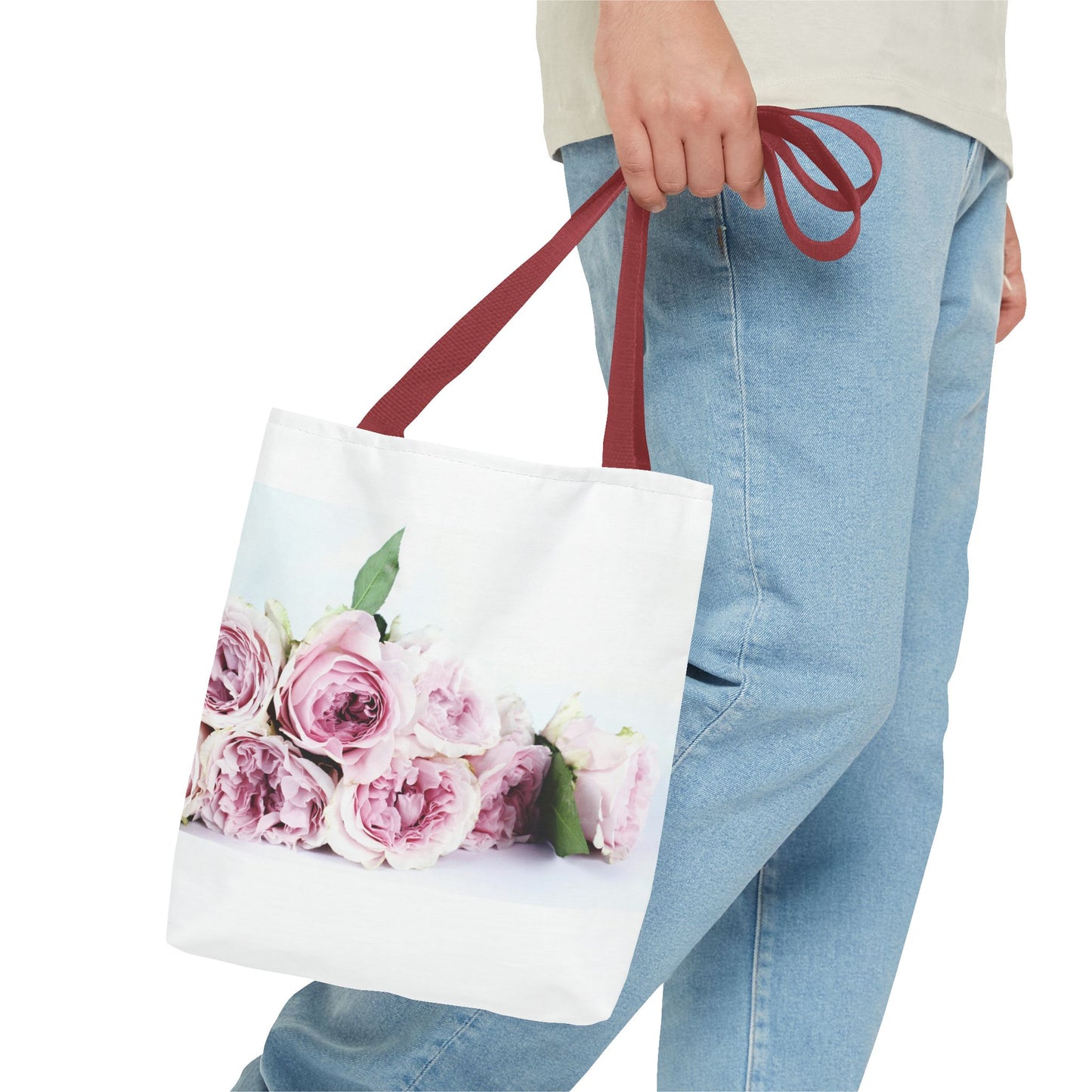 Floral Tote Bag, Elegant Rose Design