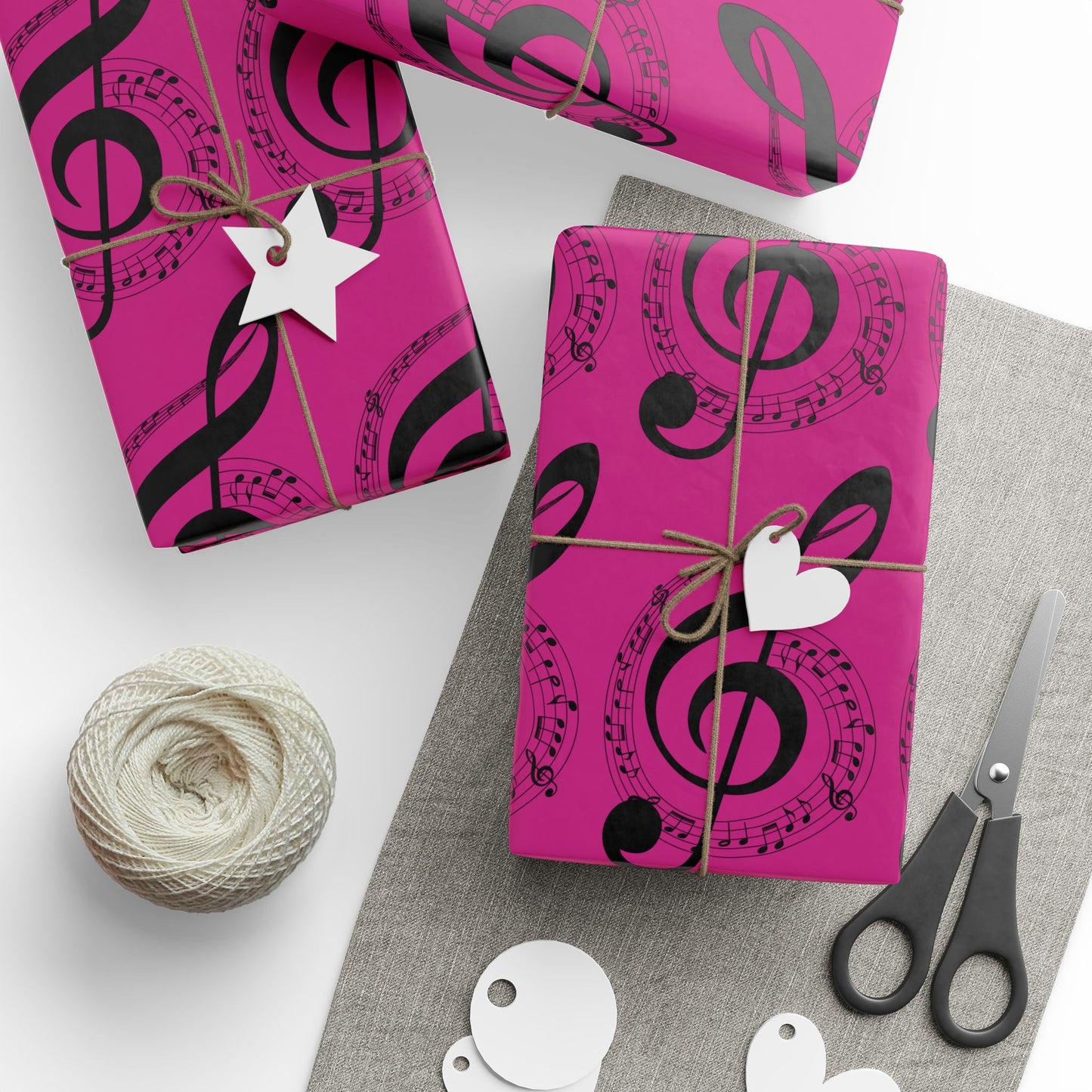 Musical Notes Wrapping Paper Fun Gift Wrap for Music Lovers, Birthdays