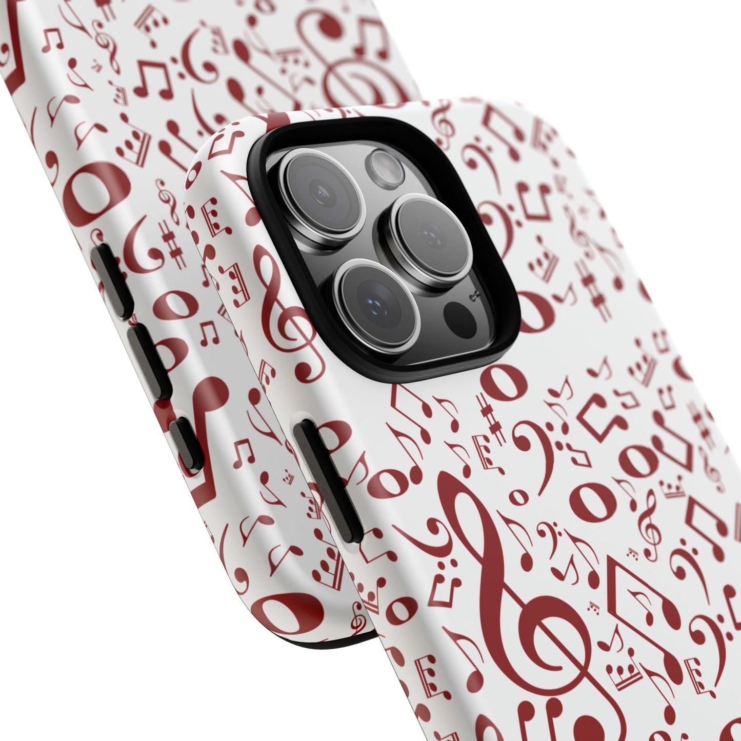 Musical Note Phone Case, Tough iPhone Cover, Gift for Musicians, Customizable, Music Lover's Accessory, Durable Phone Protection