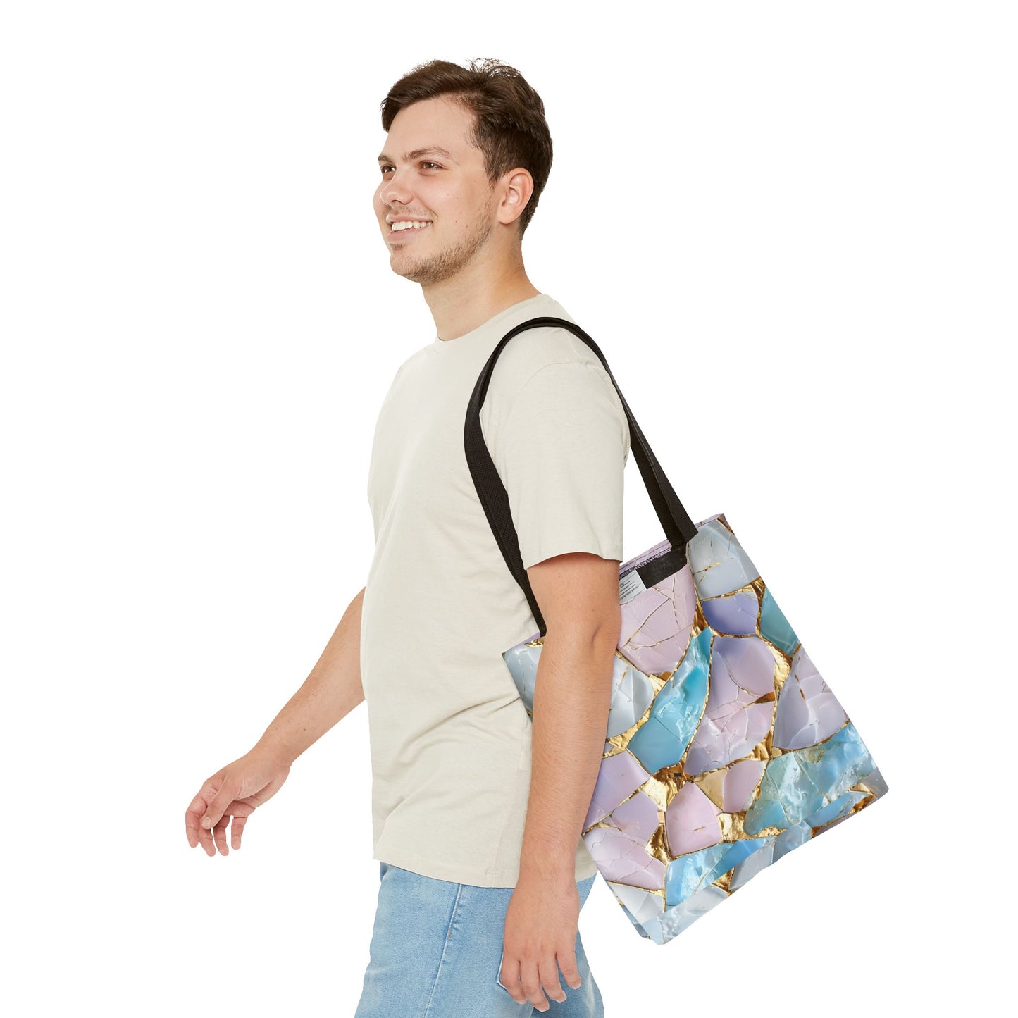 Elegant Geode Tote Bag - Chic Shopping Bag, Stylish Beach Tote