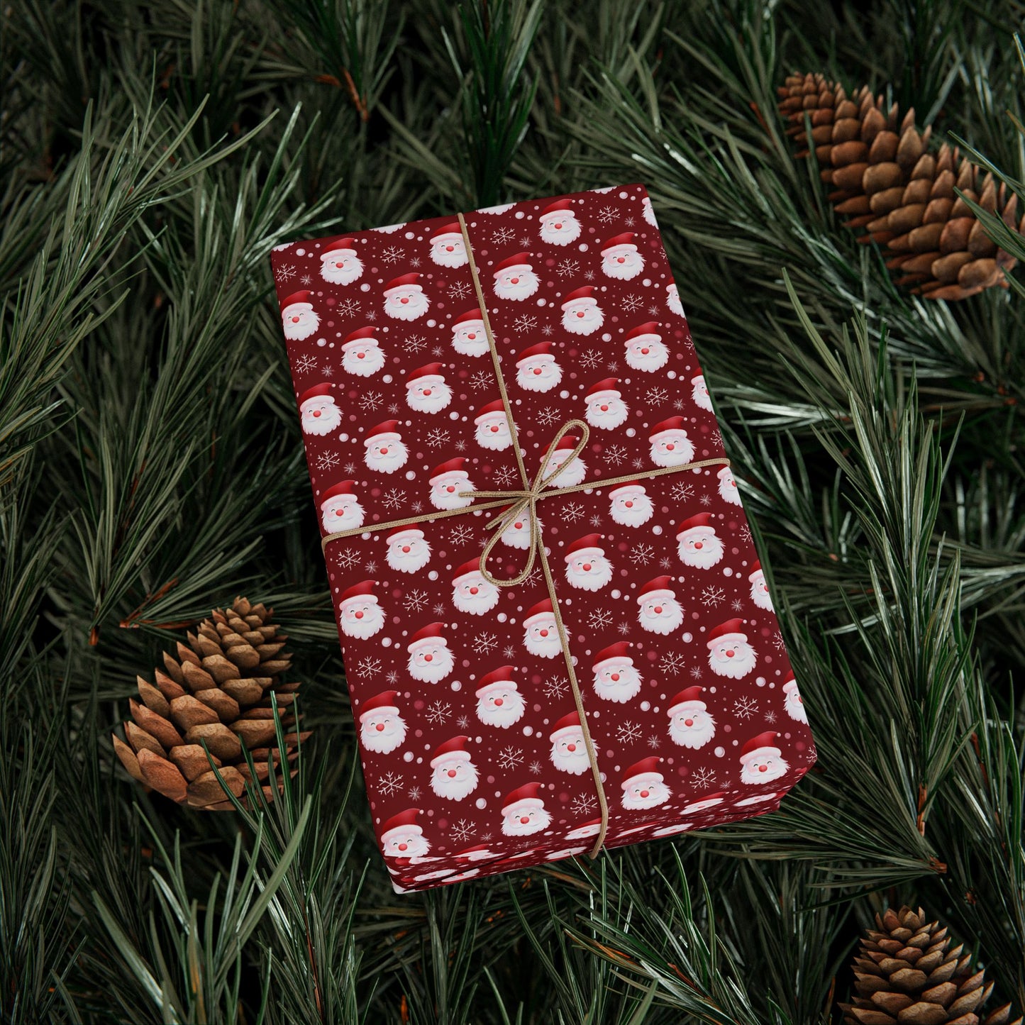 Festive Christmas Wrapping Paper, Holiday Gift Wrap for Presents, Red Snowman Design, Winter Celebrations, Eco-Friendly