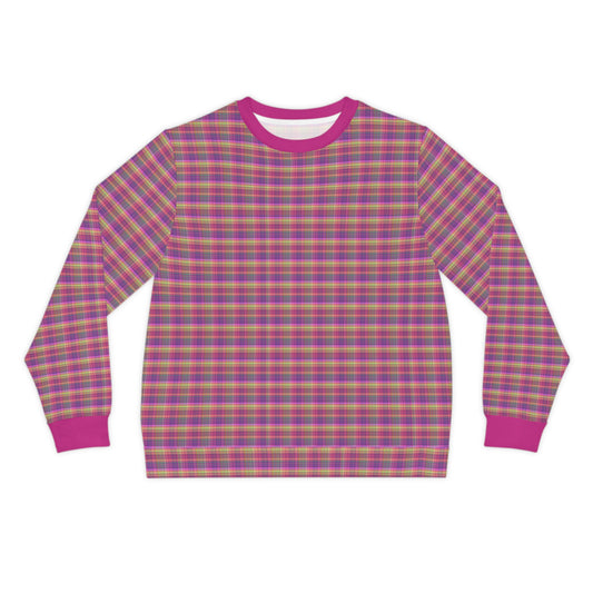 Colorful Checkered Lightweight Sweatshirt, Casual Wear, Cozy Gift, Everyday Style, Spring Fashion, Unique Print