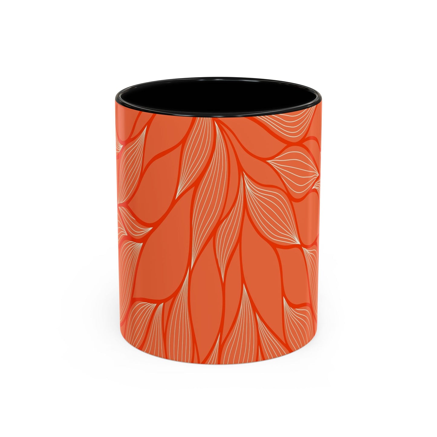 Stylish Accent Coffee Mug, Floral Pattern Drinkware, Unique Gift for Coffee Lovers, Home Decor, Kitchenware, Vibrant Design