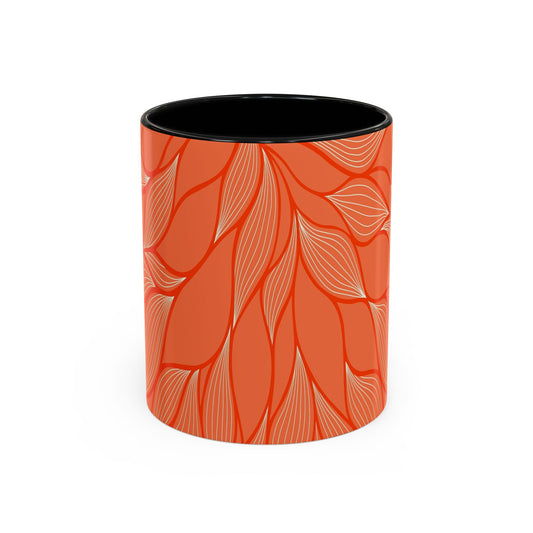 Stylish Accent Coffee Mug, Floral Pattern Drinkware, Unique Gift for Coffee Lovers, Home Decor, Kitchenware, Vibrant Design