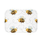 Buzzing Bees Bath Mat White and Yellow