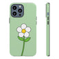 Floral Phone Case - Tough Cases for Nature Lovers, Cute Green Flower Design, iPhone Cover, Gift for Her, Spring Accessories