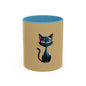 Cute Cat Accent Coffee Mug - Perfect for Cat Lovers, Gift for Birthdays, Home Decor, Animal Enthusiasts, Fun Kitchenware