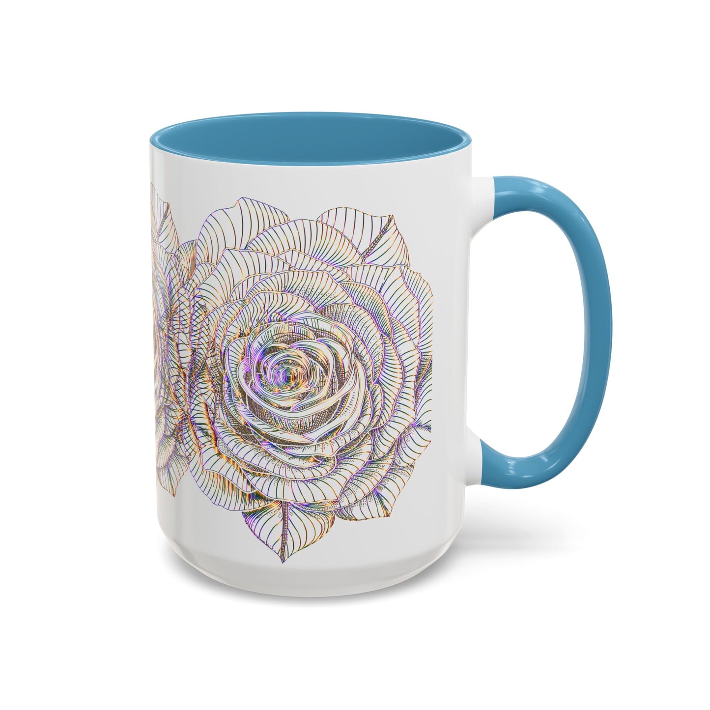Holographic Floral Coffee Mug - Perfect Gift for Plant Lovers, Home Decor, Tea & Coffee Lovers, Mother's Day, Birthdays