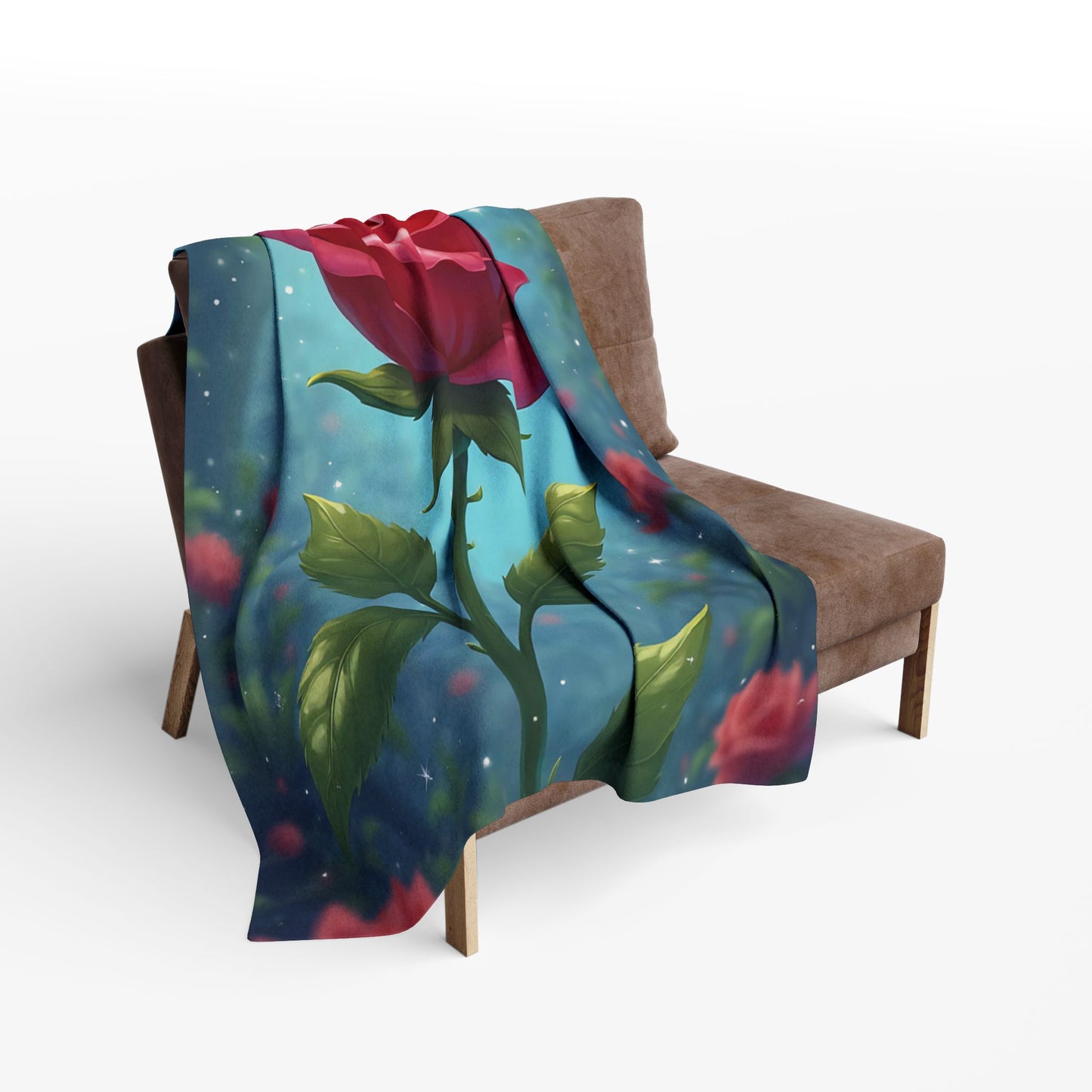 Rose-Themed Arctic Fleece Blanket - Cozy Home Decor, Gifts for Her, Floral Blanket, Romantic Decor, Perfect for All Seasons