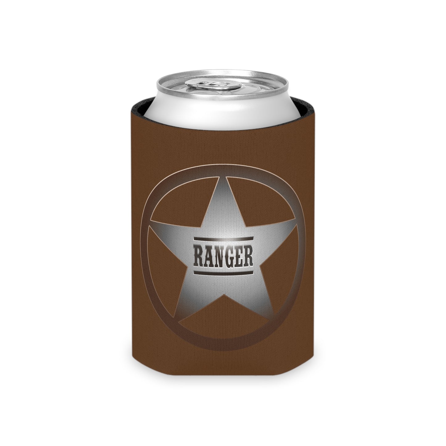 Rustic Ranger Can Cooler – Vintage Style Drink Holder, Perfect for Parties, BBQs, Camping, and Outdoor Adventures