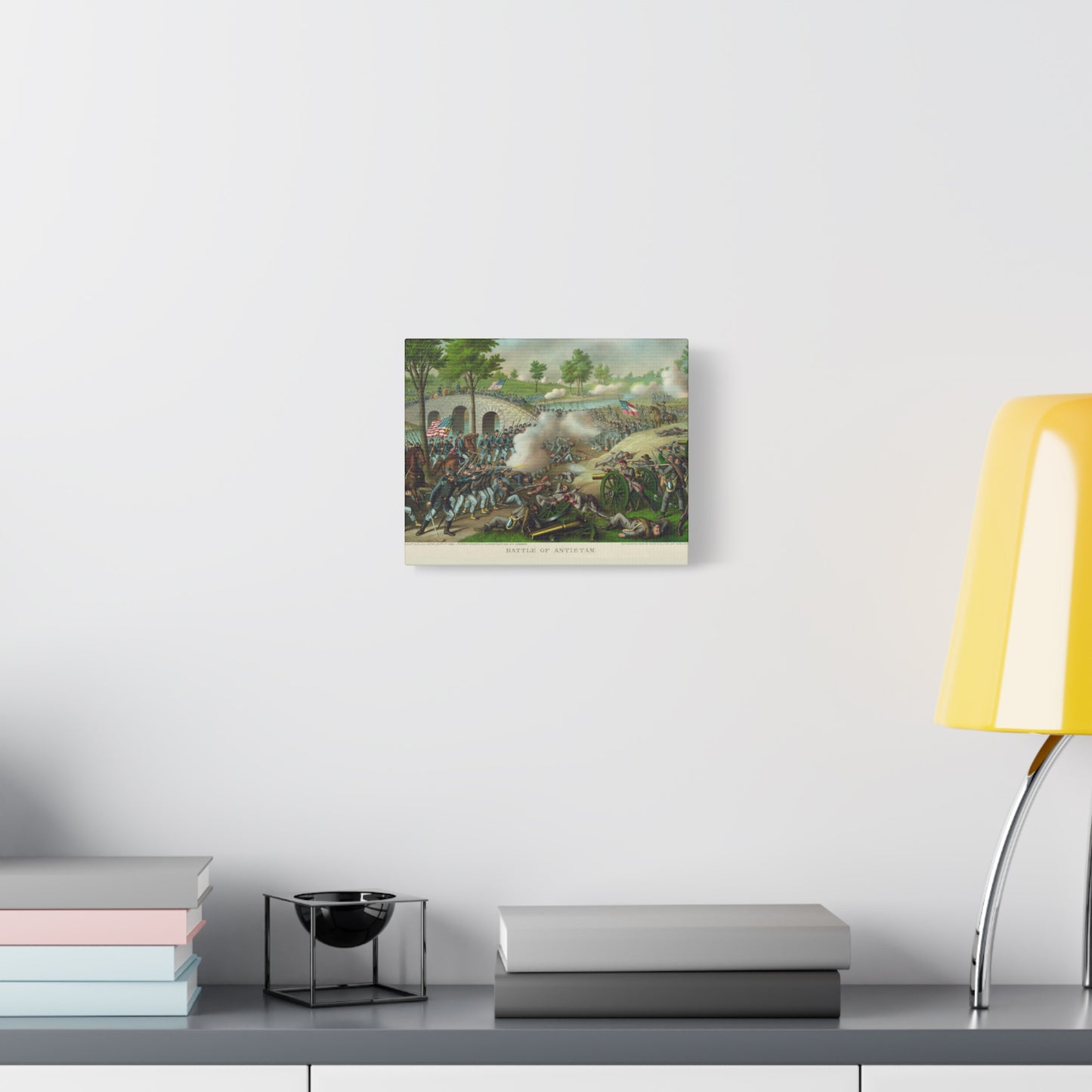 Antietam Battle Canvas Print — Civil War Historical Wall Art (Matte Stretched)