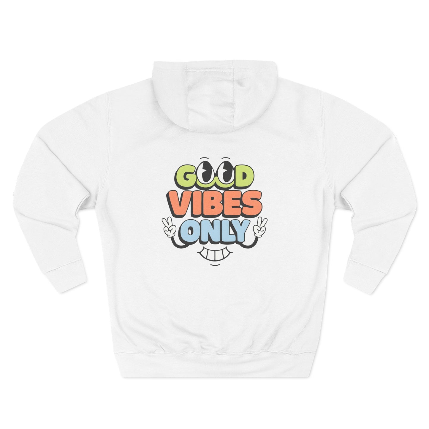 Good Vibes Only Fleece Hoodie for Positive Energy Lovers, Motivational Comfort, Chill Attire, Casual Wear, Gift for Friends