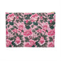 Floral Accessory Pouch - Perfect for Travel, Makeup, and Organizing, Gifts for Her, Bridal Accessories, Rose Pattern Clutch