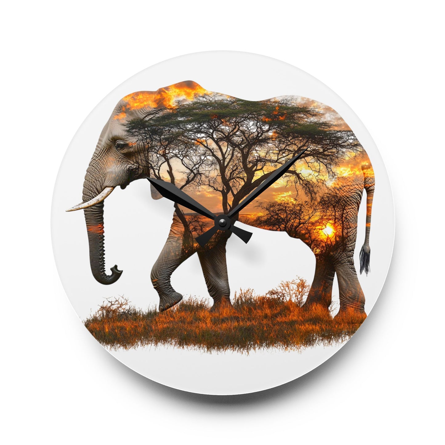 Nature-Inspired Elephant Acrylic Wall Clock | Wildlife Decor | Unique Gift for Animal Lovers | Home & Office Wall Art, Eco-Friendly [...]