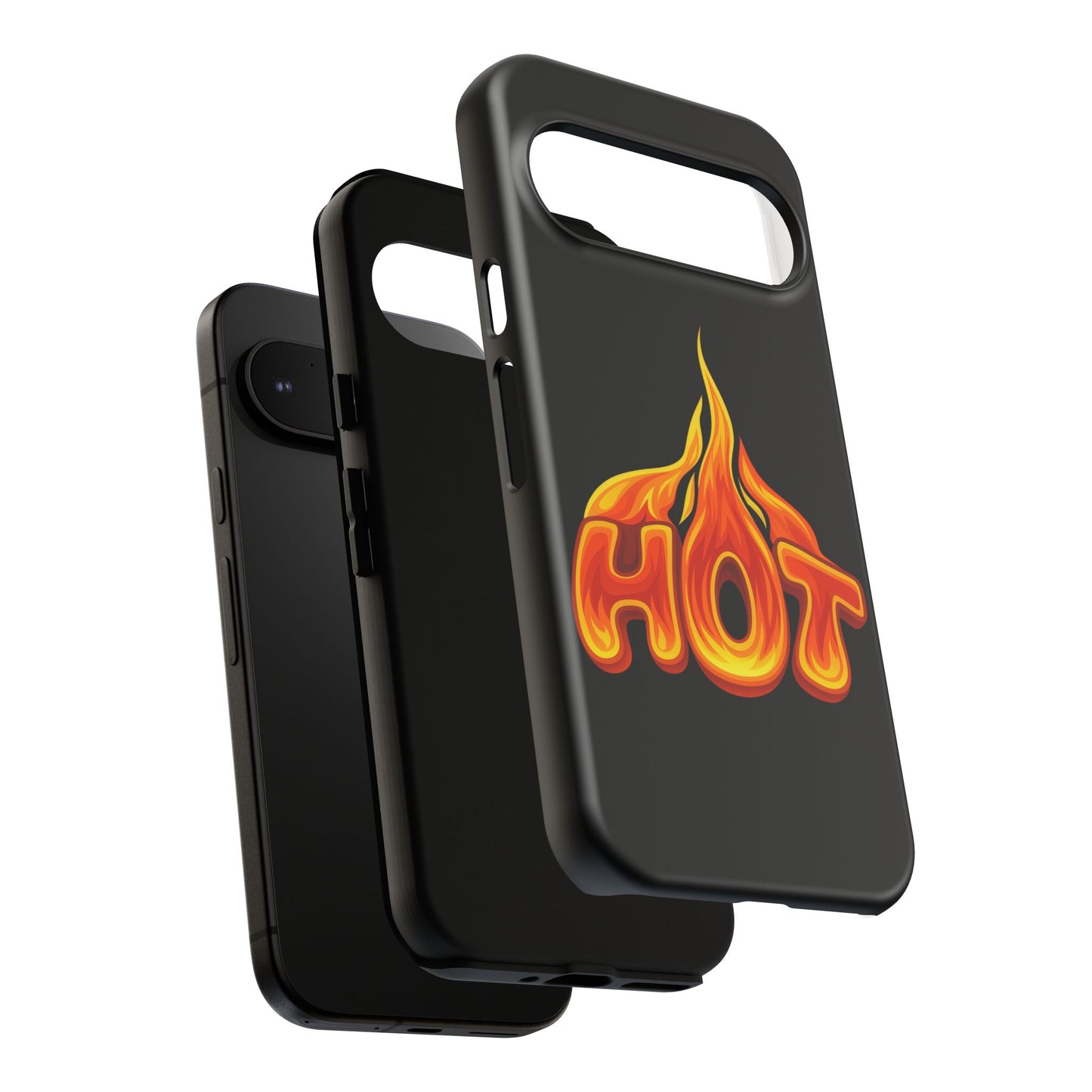 Stylish Phone Case, Hot Flames Design, Gift for Teens, Trendy Accessory, Protective Cover, Unique Phone Case