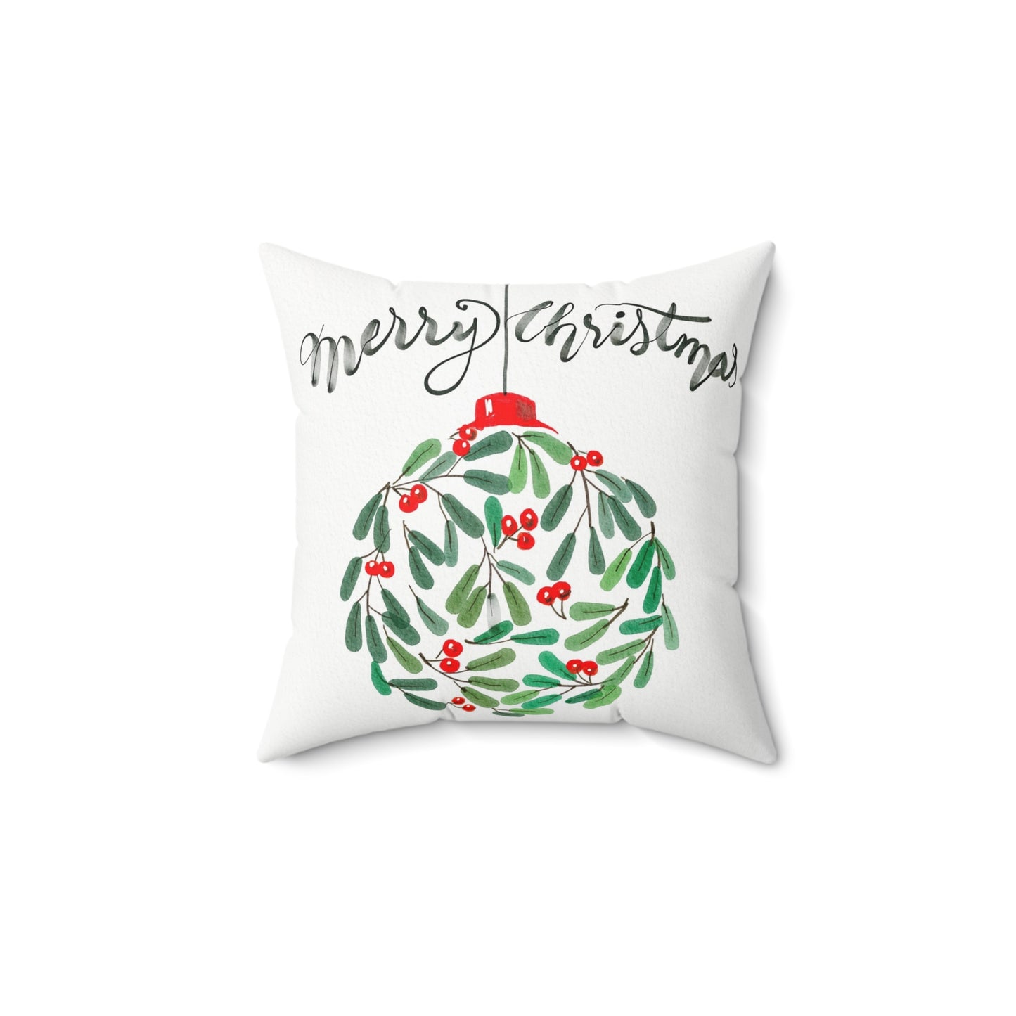 Merry Christmas Holiday Pillow, Christmas Decor, Cozy Home Cushion, Festive Gift, Seasonal Throw Pillow