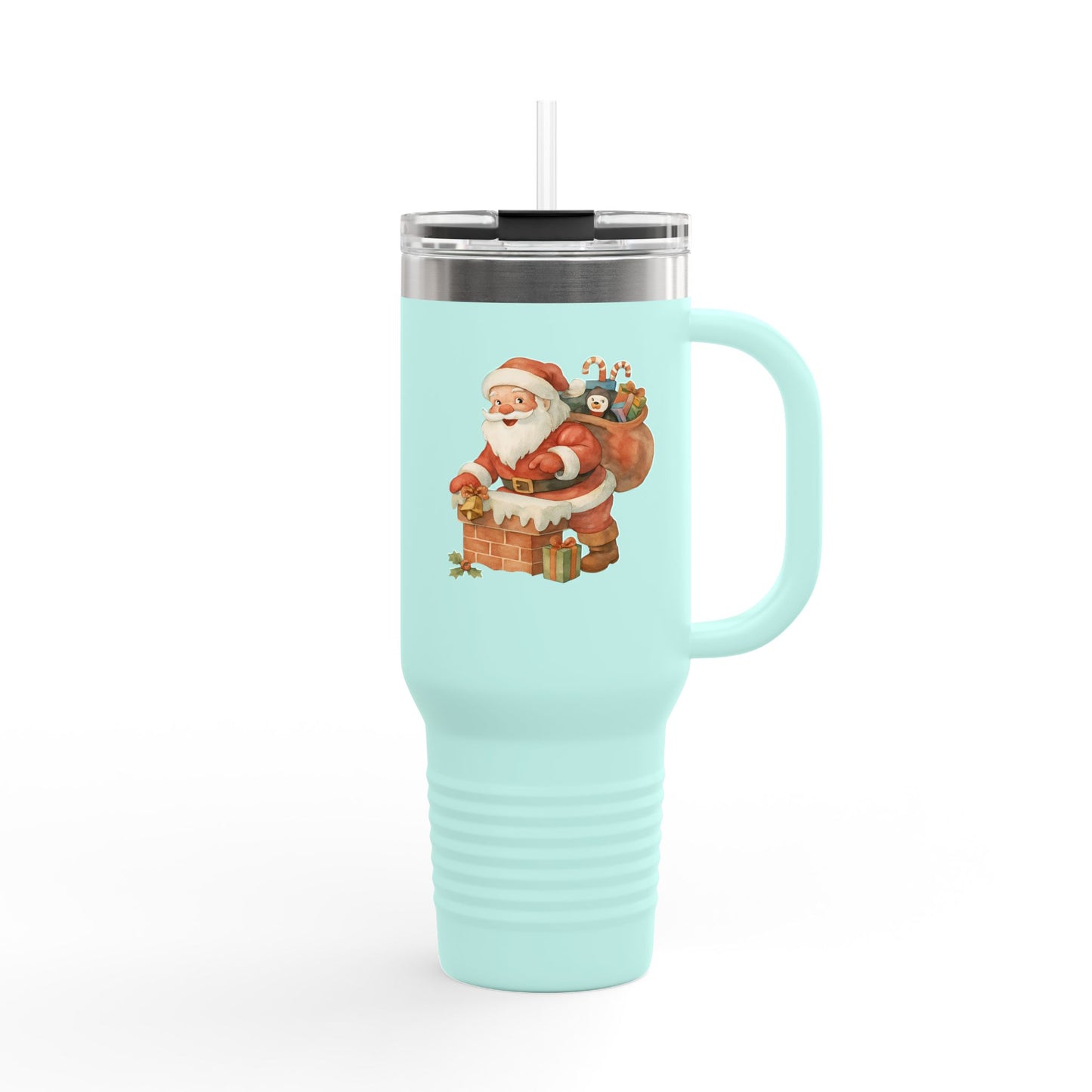 Festive Insulated Travel Mug with Santa and Holiday Designs | Perfect for Christmas Parties, Gift for Coffee Lovers, Winter Travel, [...]