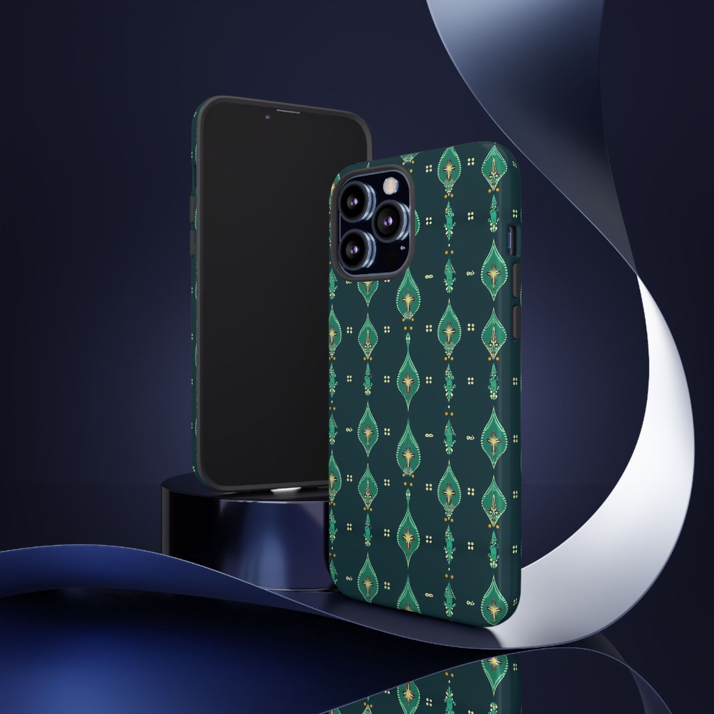 Emerald Boho Teardrop Phone Case