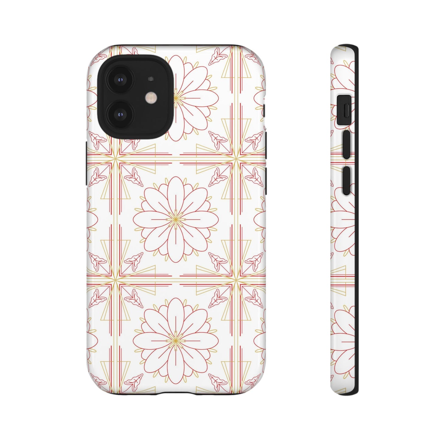 Floral Pattern Phone Case - Stylish Tough Case, Flower Design, Cute Mobile Cover, Phone Accessory, Gift for Her, Spring Style