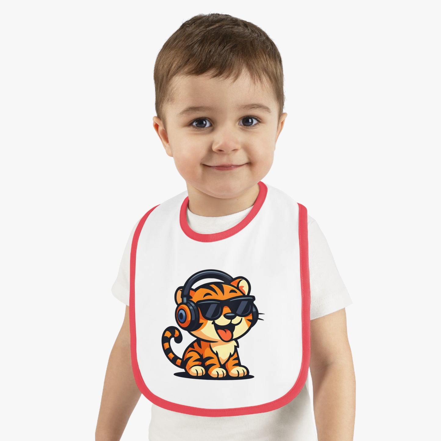 Cool Tiger Baby Bib, Cute Bib for Toddlers, Fun Feeding Accessory, Birthday Gift for Kids, Stylish Baby Gear