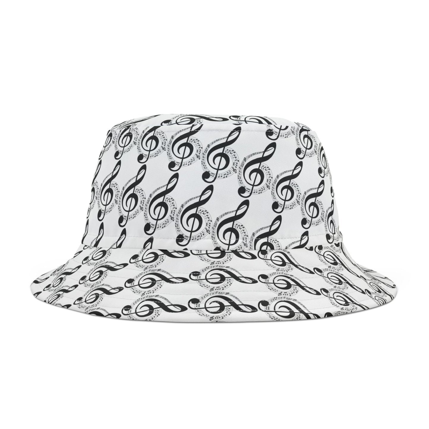 Musical Notes Bucket Hat, Trendy Summer Hat for Music Lovers, Festival Accessory