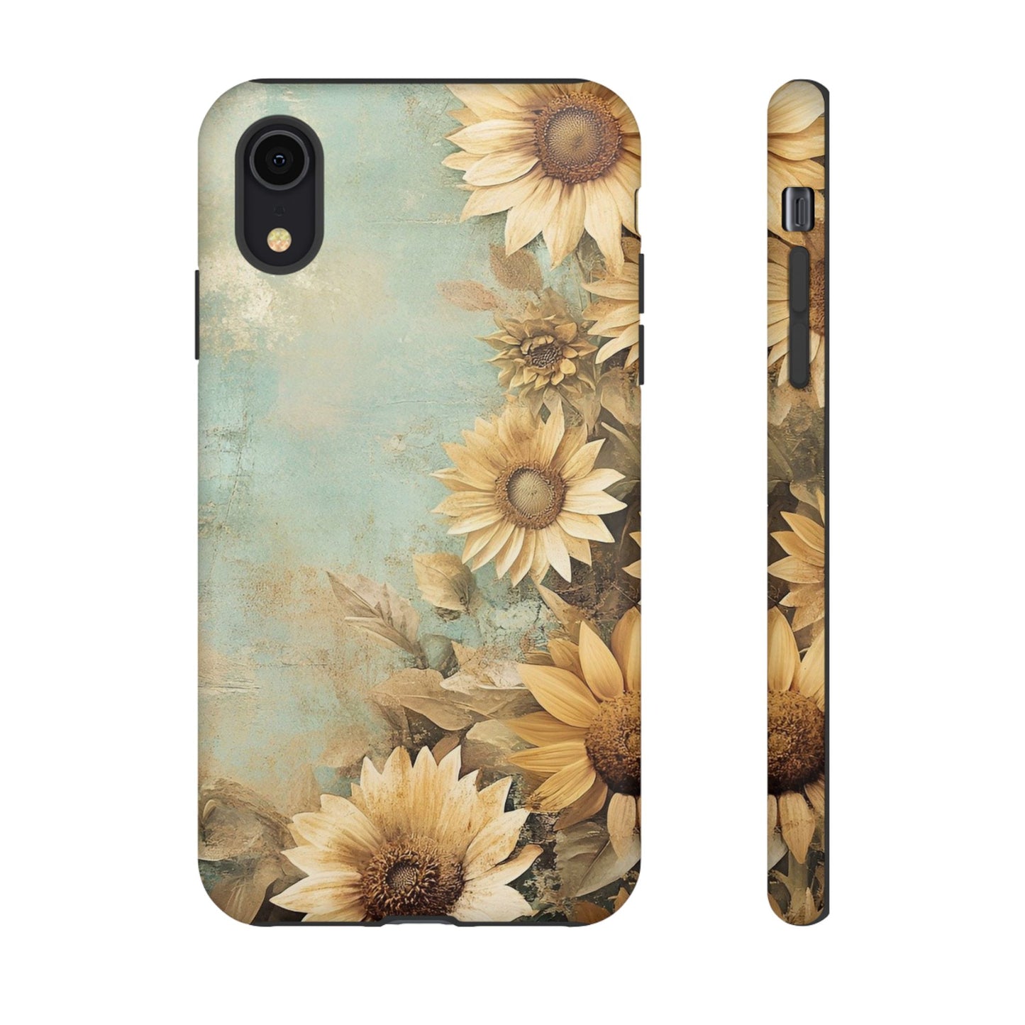 Sunflower Phone Case, Tough Shell Floral Cover, Nature Inspired Gift, Durable Protective Case, Perfect for Spring and Summer
