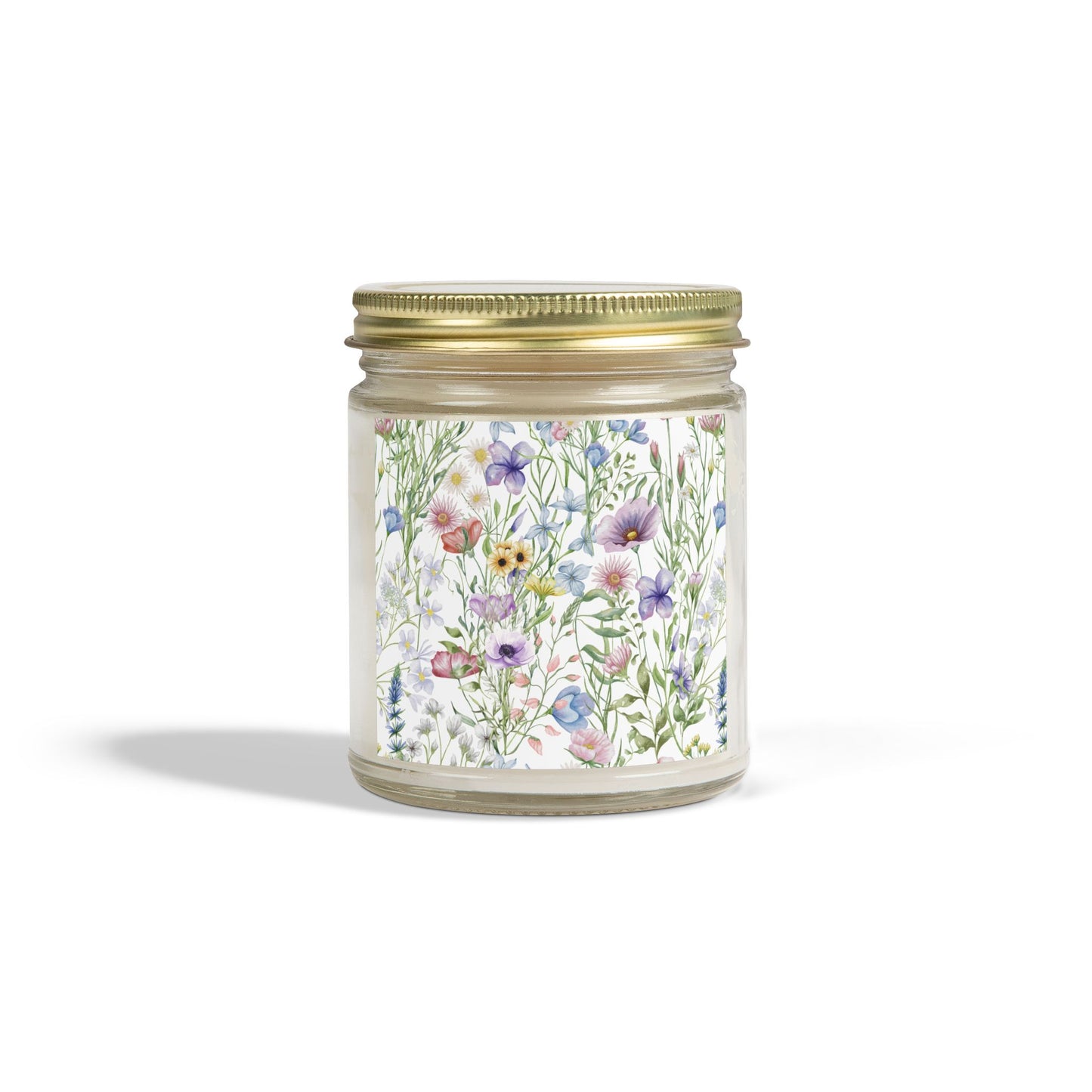 Scented Candles, Coconut Apricot Wax (4oz, 9oz) - Wildflowers