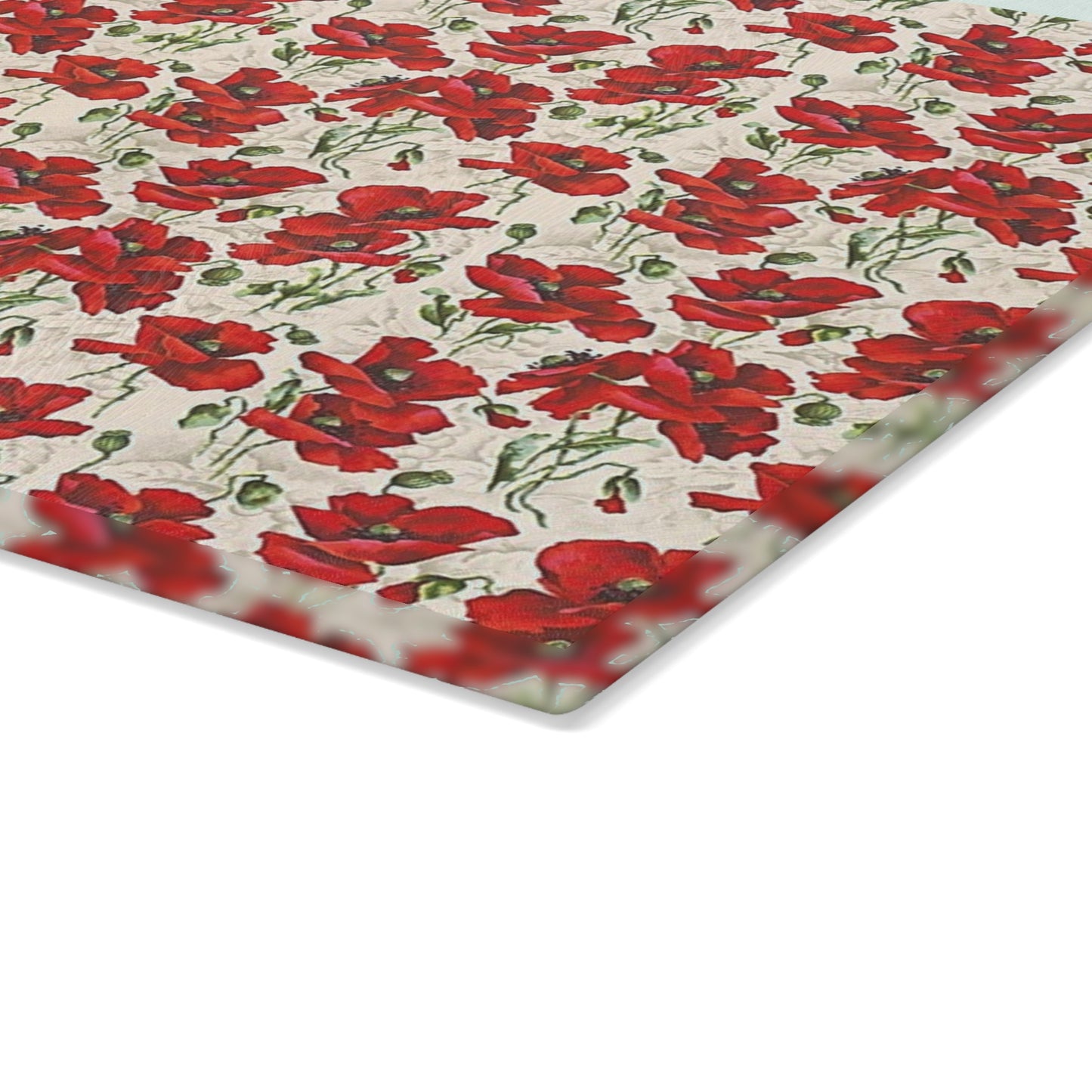 Elegant Floral Glass Cutting Board, Kitchen Decor, Gift for Cooks, Wedding Gift, Housewarming, Mother's Day