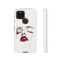 Stylish Phone Case with Artistic Lip Design, Femme Tech Accessory, Trendy Device Cover, Gift for Her, Unique Phone Accessories