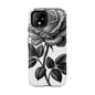 Elegant Floral Phone Case - Tough Cases, Black Rose Design, Floral Phone Cover, Stylish Phone Accessory, Gift for Her, Mother's Day