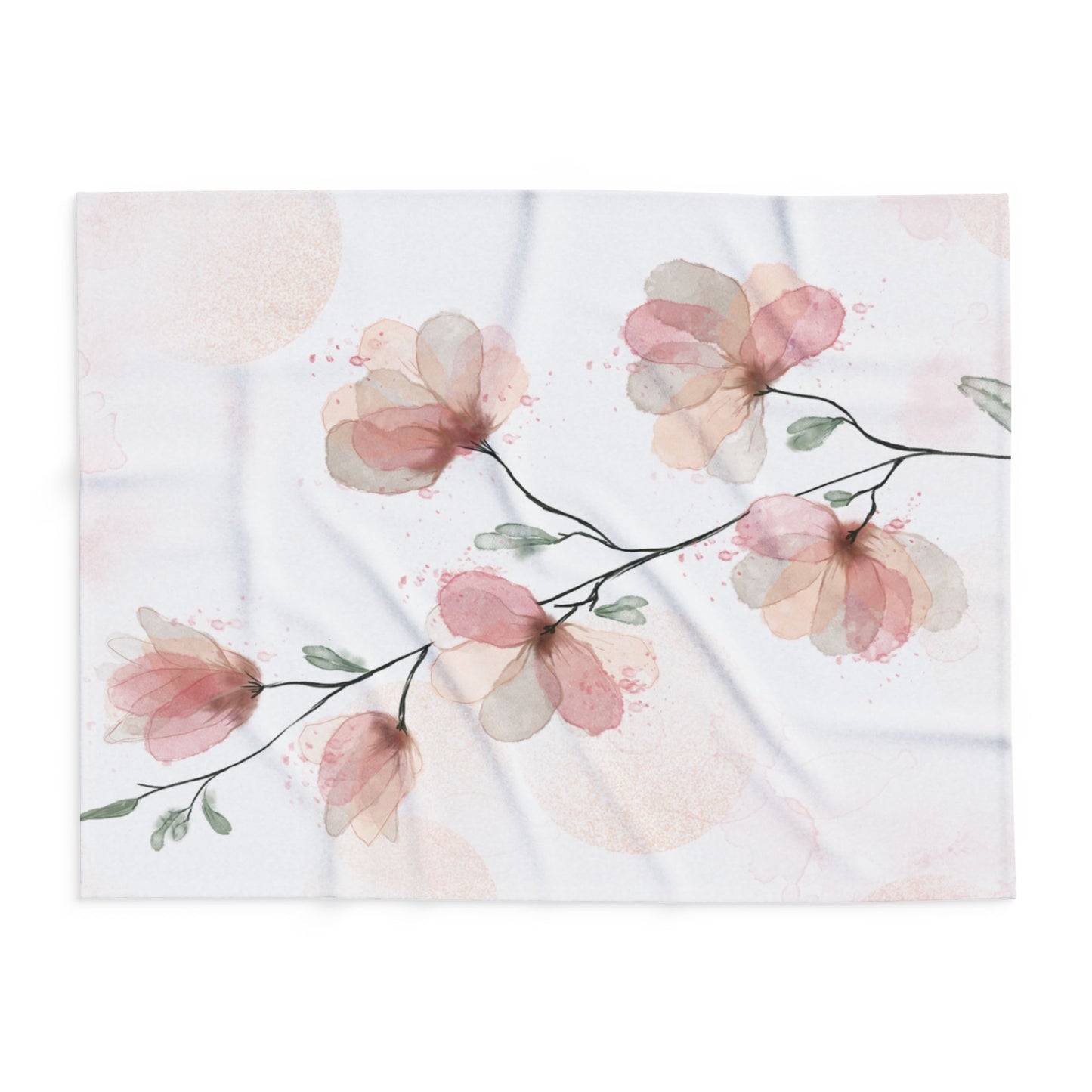 Floral Arctic Fleece Blanket - Cozy Comfort, Home Decor, Gift for Her, Wedding Decor, Blanket for Every Season