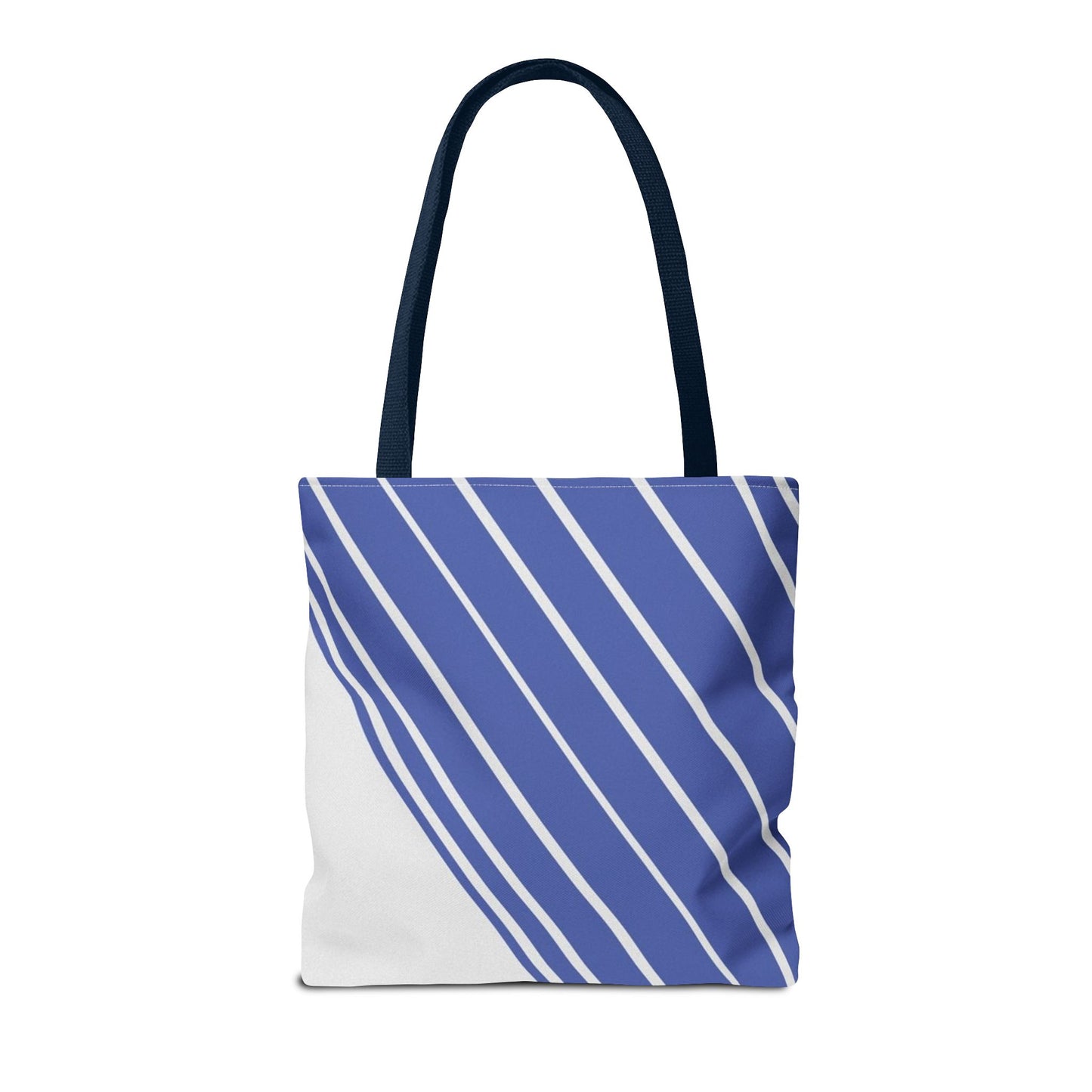 Chic Blue Striped Tote Bag, Stylish Reusable Shopping Bag, Beach Bag, Everyday Carry, Gift for Her