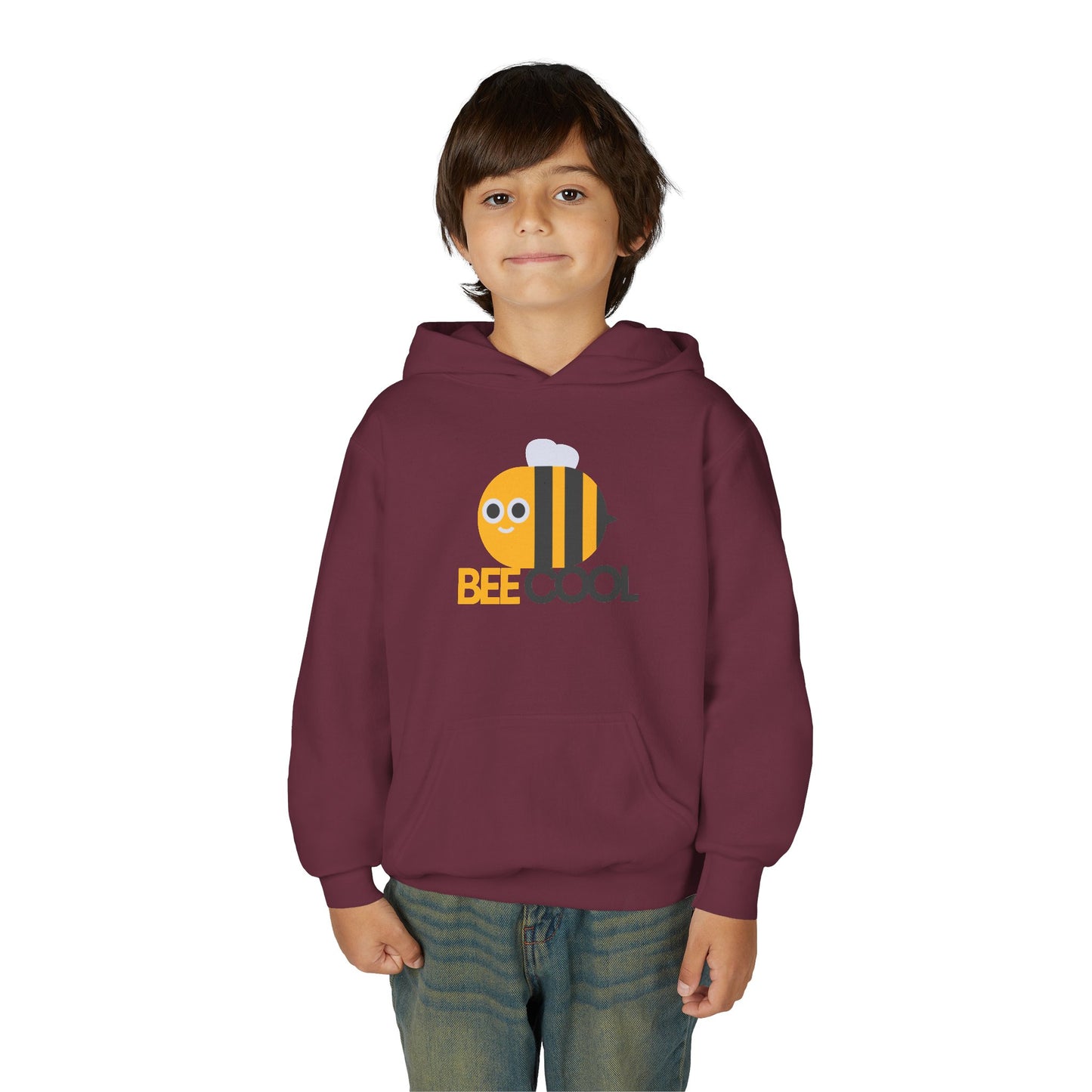 Youth Heavy Blend Hooded Sweatshirt - Bee Cool