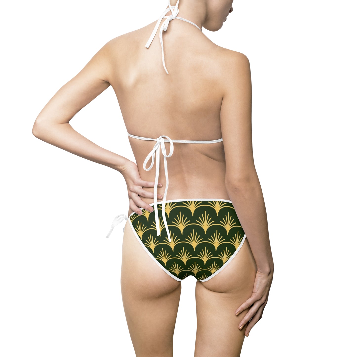 Tropical Print Bikini Swimsuit, Women's Swimsuit Beachwear, Swimwear for Summer Vacations, Pool Parties, Holiday Getaway