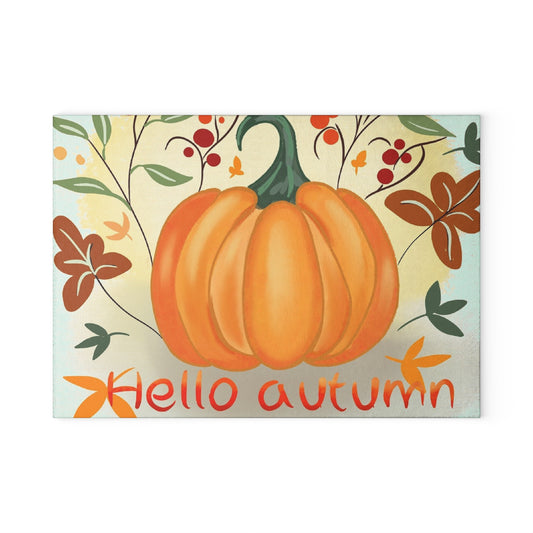 Autumn Pumpkin Cutting Board, Hello Autumn Glass Kitchen Decor, Fall Cooking Gift, Thanksgiving Kitchenware, Seasonal Home Decor, [...]