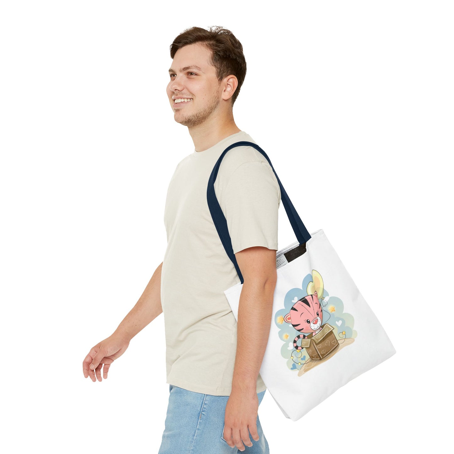 Cute Tiger Tote Bag Cute Shopping Bag, Eco-Friendly Tote, Kids' Tote
