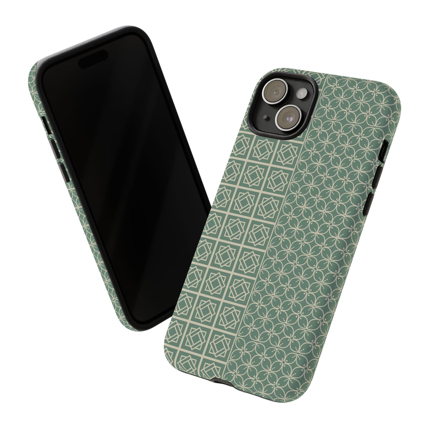 Stylish Phone Case with Geometric Patterns, Tough Cases, Durable Cell Phone Cover, Trendy Smartphone Accessory, Functional Gift Idea