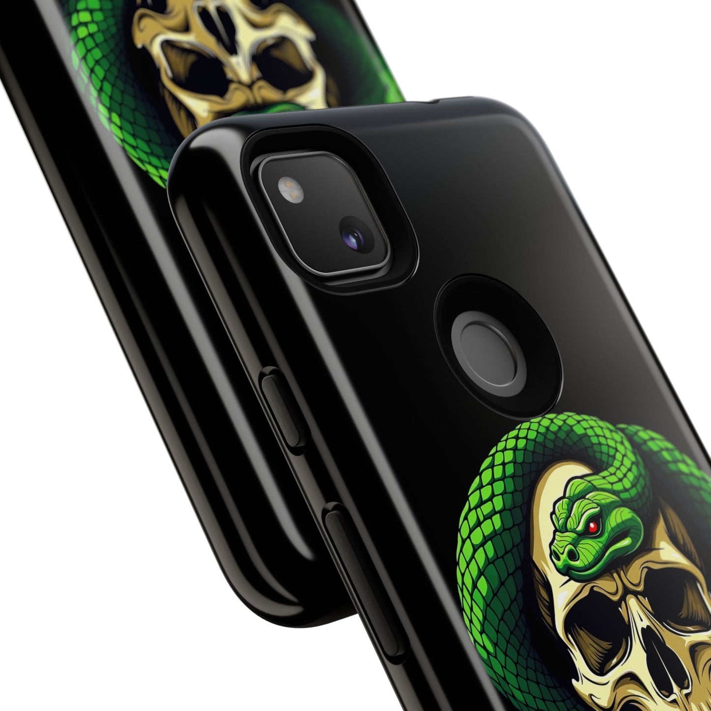 Skull & Snake Phone Case | Tough Cases, Protective Cover, Edgy Phone Accessories, Gothic Gift, Halloween Decor