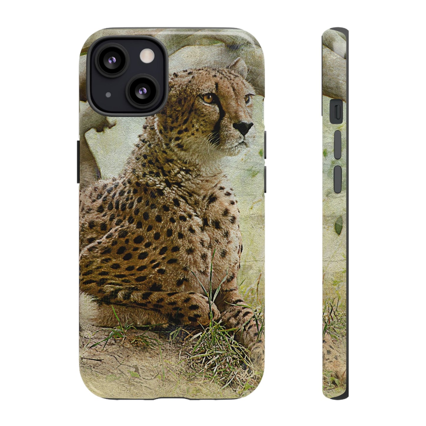 Cheetah Phone Case, Tough Cases, Animal Lover Gift, Wildlife Protection, Eco-Friendly Mobile Cover, Unique Phone Accessory