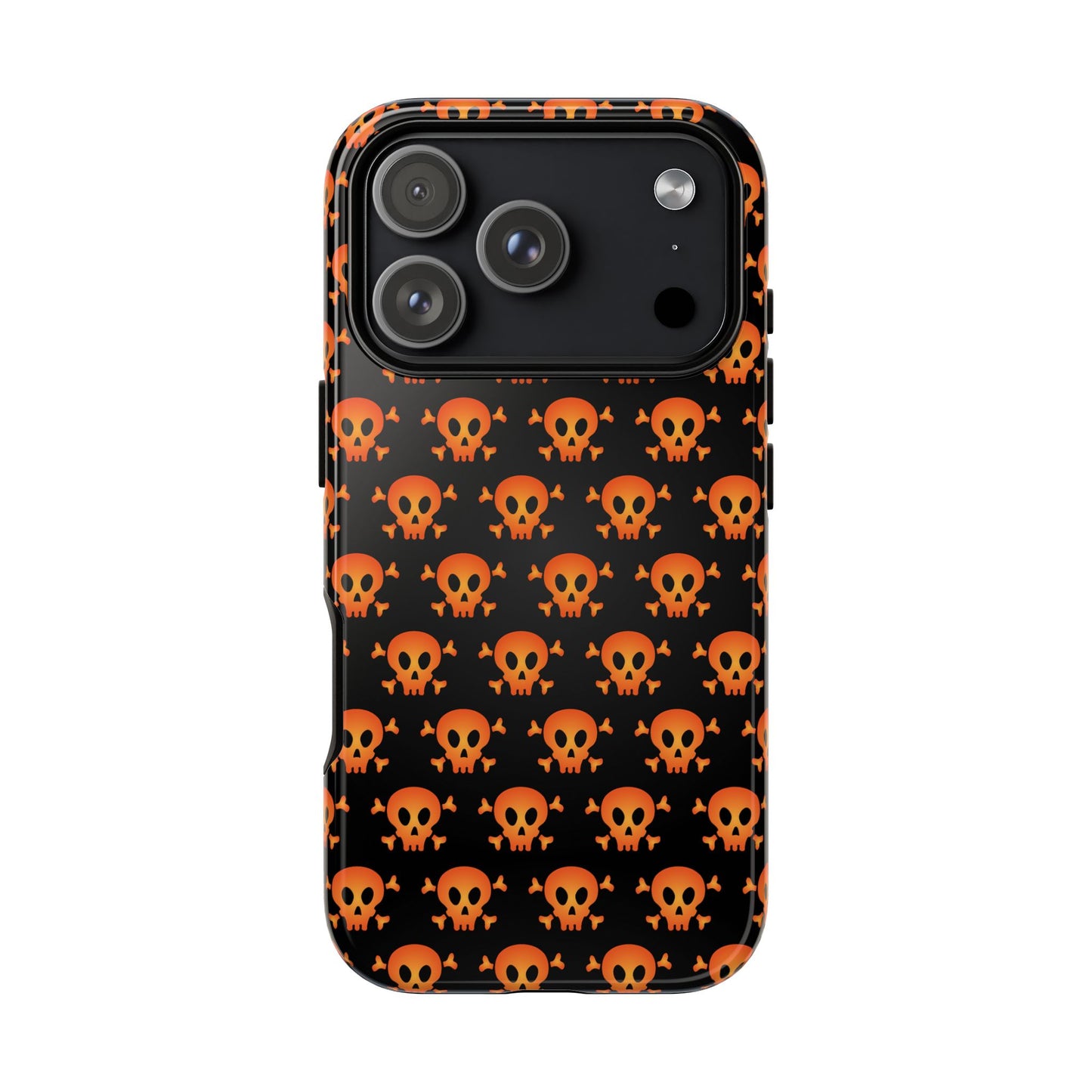 Halloween Skull Phone Case, Spooky Mobile Cover, Trick or Treat Accessory, Goth Gift, Skull Pattern Design