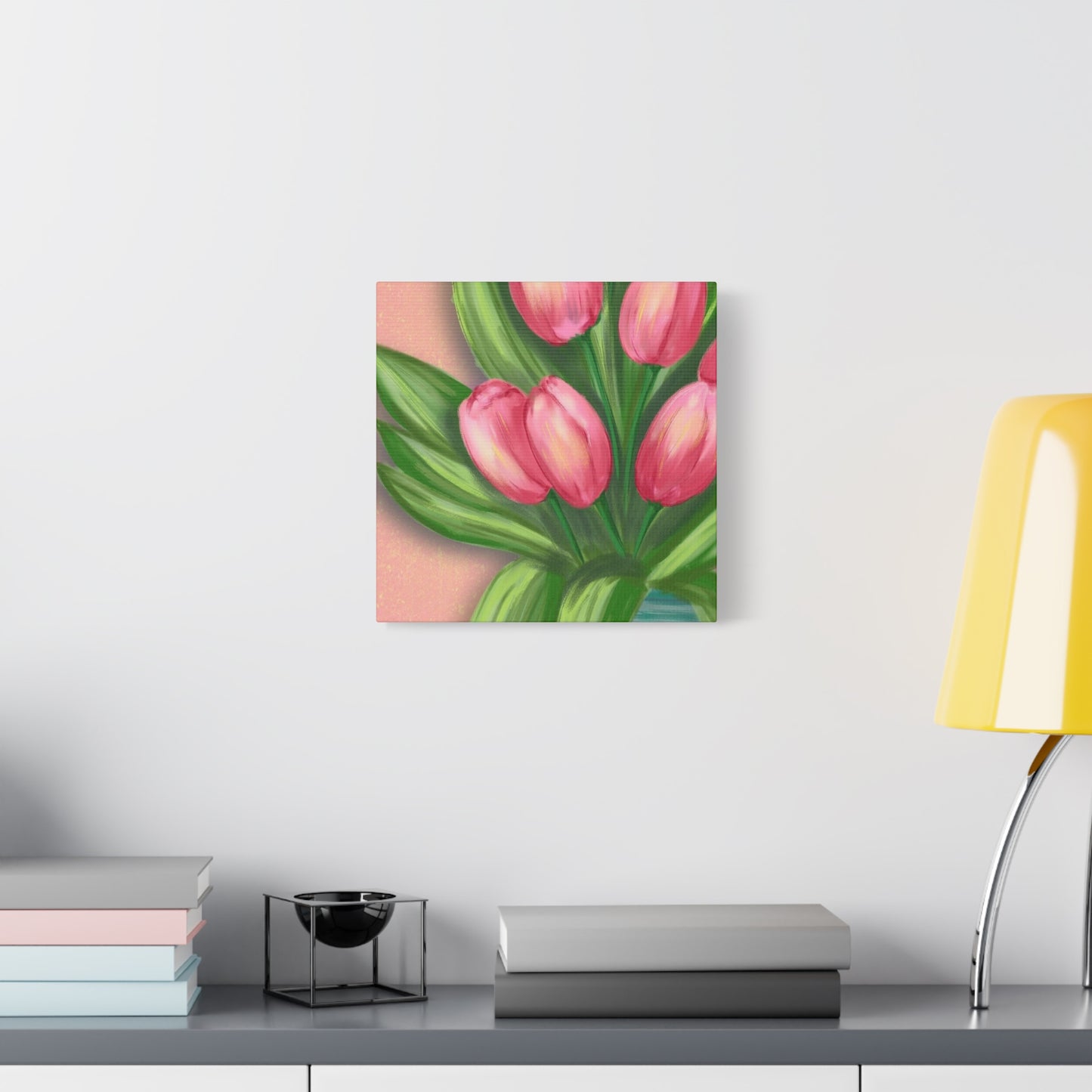 Matte Canvas, Stretched, 1.25" Tulips