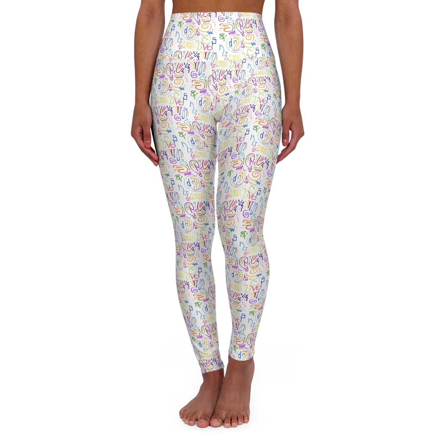 Colorful High Waisted Yoga Leggings, Fitness Apparel, Comfortable Activewear, Yoga Gifts, Trendy Workout Pants