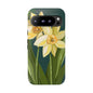 Floral Phone Case - Yellow Daffodil Design, Tough Phone Cover, Spring Decor, Floral Gift, Nature-Inspired Accessories
