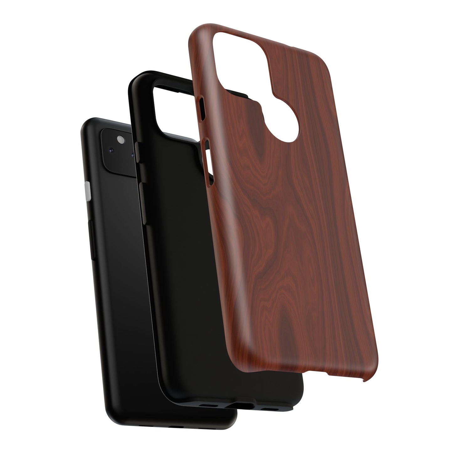 Wood Grain Phone Case, Stylish Tough Cases, Nature-Inspired Protective Cover, Unique Gifts for Him and Her, Eco-Friendly Tech Accessory
