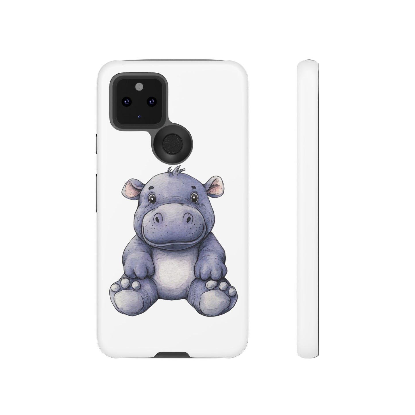 Cute Hippo Phone Case, Unique Tough Cases, Animal Lover Gift, Cute Animal Design, Baby Animal Phone Accessory