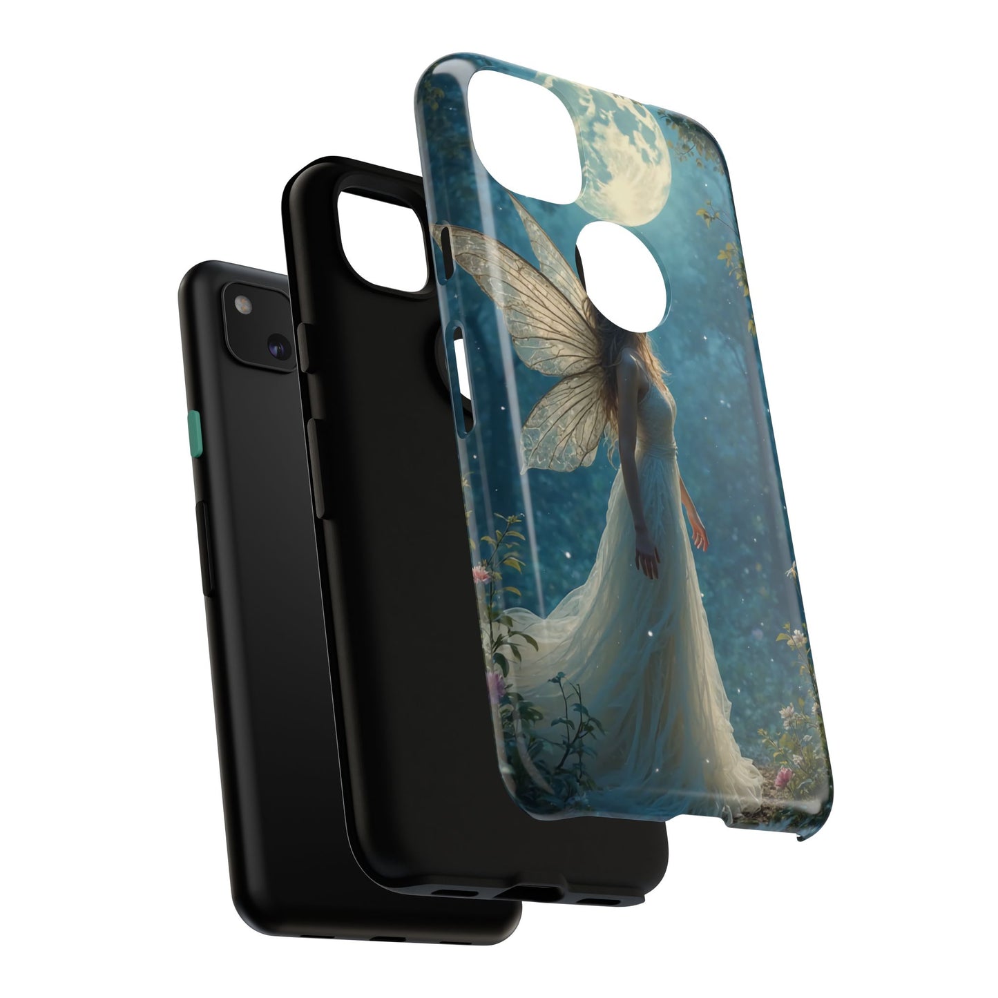 Fairy Moon Phone Case | Tough Cases for Nature Lovers, Fantasy Gift, Boho Phone Accessory, Ethereal Aesthetic, Magical Design
