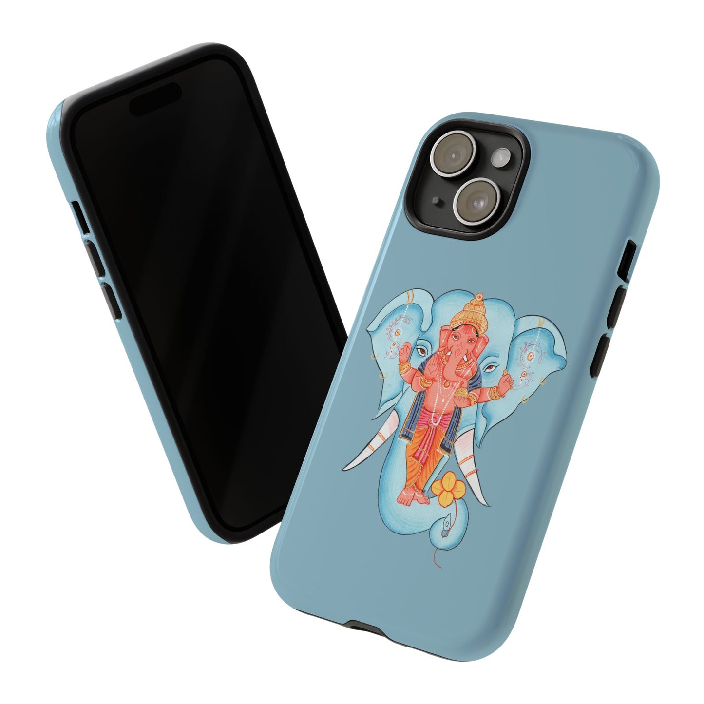 Tough Cases: Ganesh-Inspired Phone Case, Bohemian Phone Cover, Hindu Art Accessory, Festival Gift, Protective Phone Shell