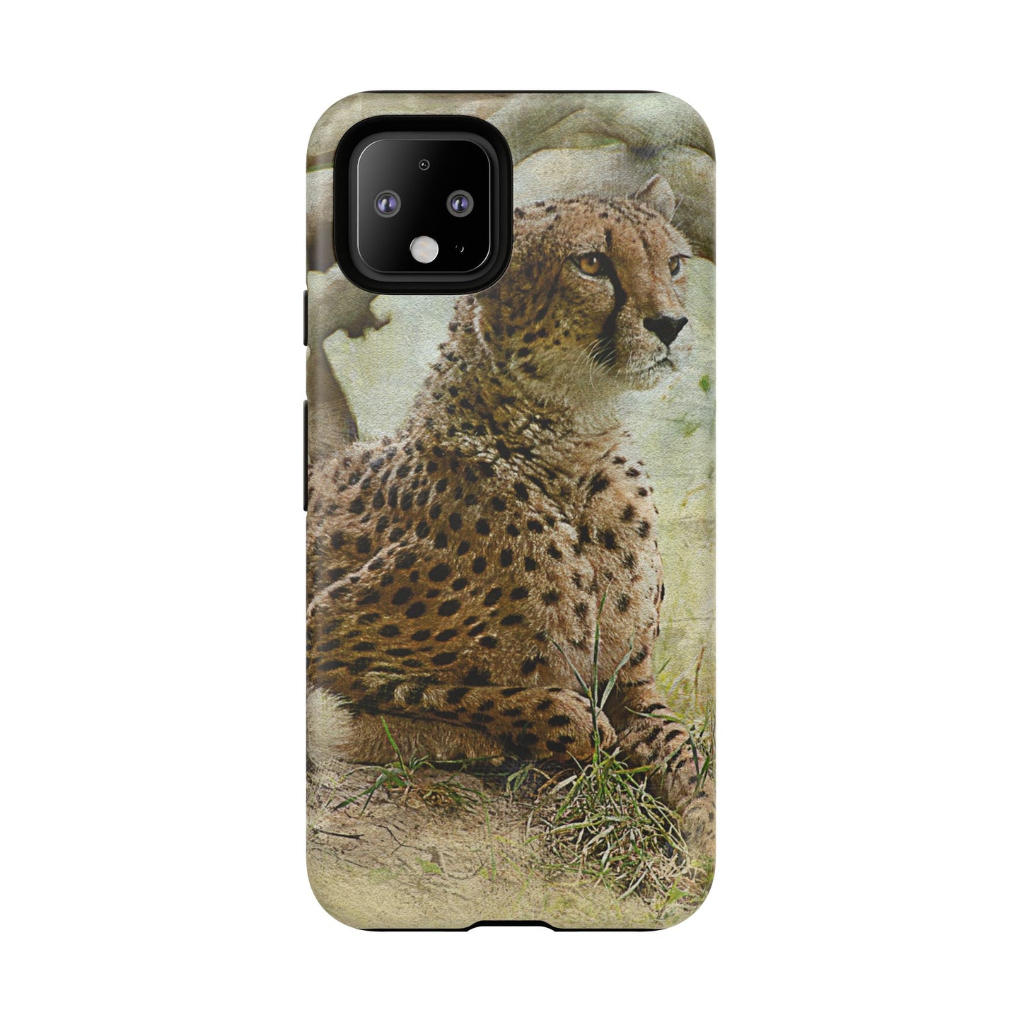 Cheetah Phone Case, Tough Cases, Animal Lover Gift, Wildlife Protection, Eco-Friendly Mobile Cover, Unique Phone Accessory