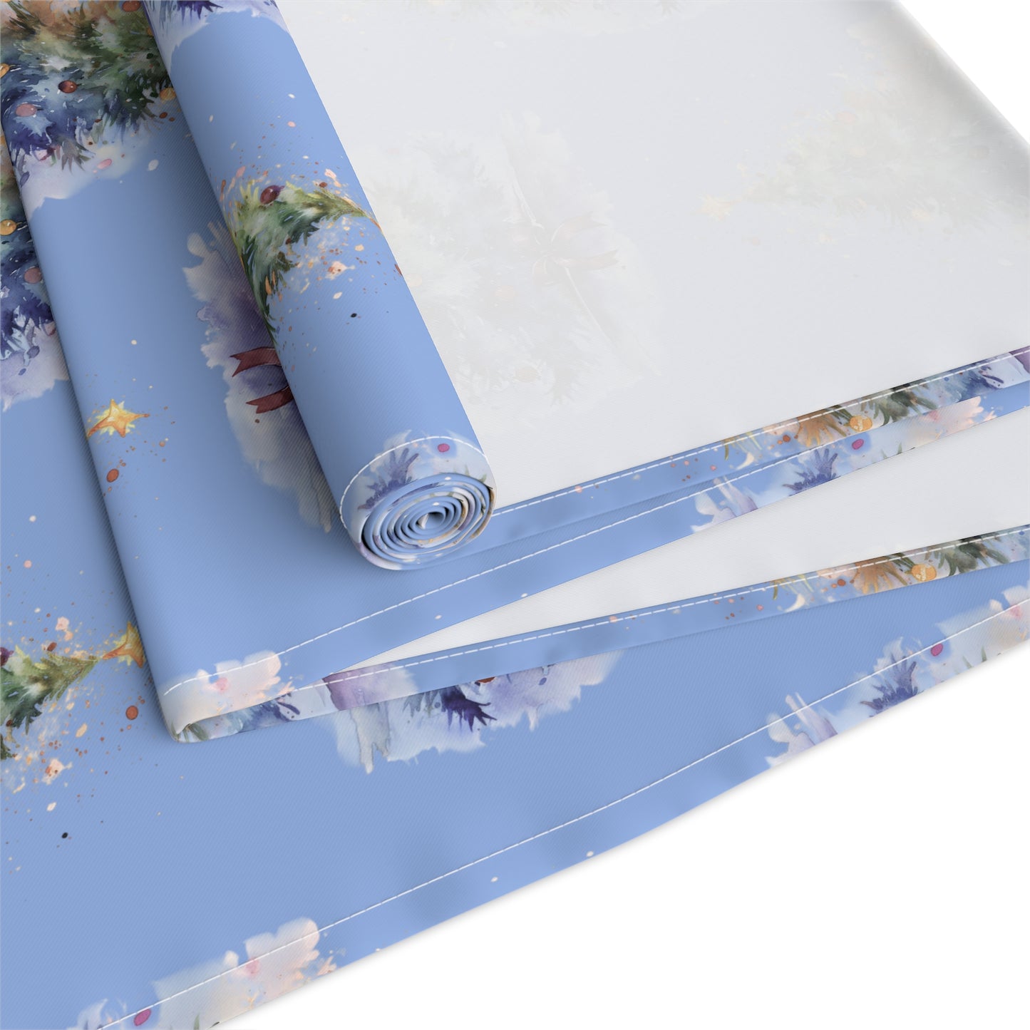 Festive Christmas Table Runner, Holiday Decor, Cotton and Polyester, Winter Table Setting, Christmas Gathering