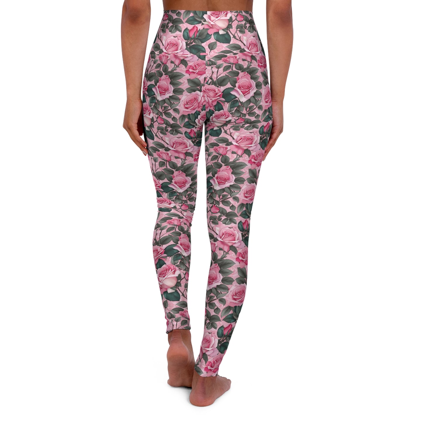 Floral High Waisted Yoga Leggings | Stylish Workout Gear, Activewear, Fitness Apparel, Comfortable Leggings, Gift for Her